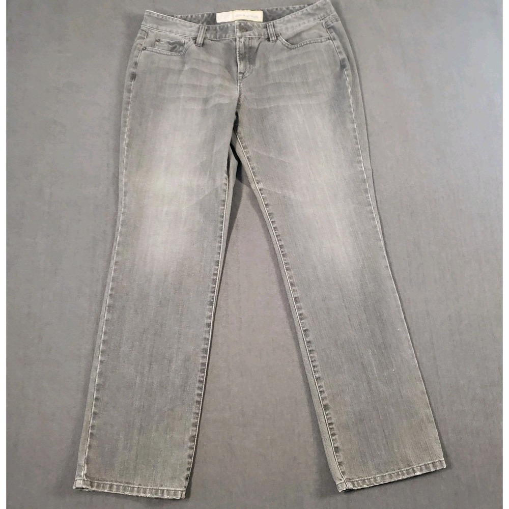 LOFT Straight Leg Jeans in Faded Gray